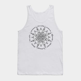 Sak Yant Flower (ligth colors) Tank Top